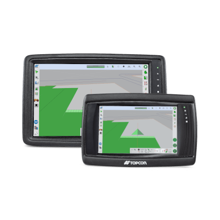 Profesionální dotykové terminály řady Topcon XD a XD+ s rozhraním Horizon pro systémy precizního zemědělství.