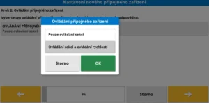 Ovládání přípojného zařízení