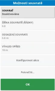 Možnosti souvratě