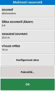 Možnosti souvratě 2