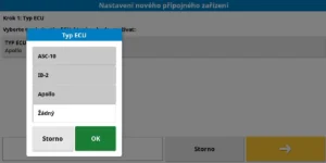 Nastavení nového přípojného zařízení