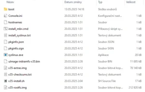 Extrakce dat z USB disku